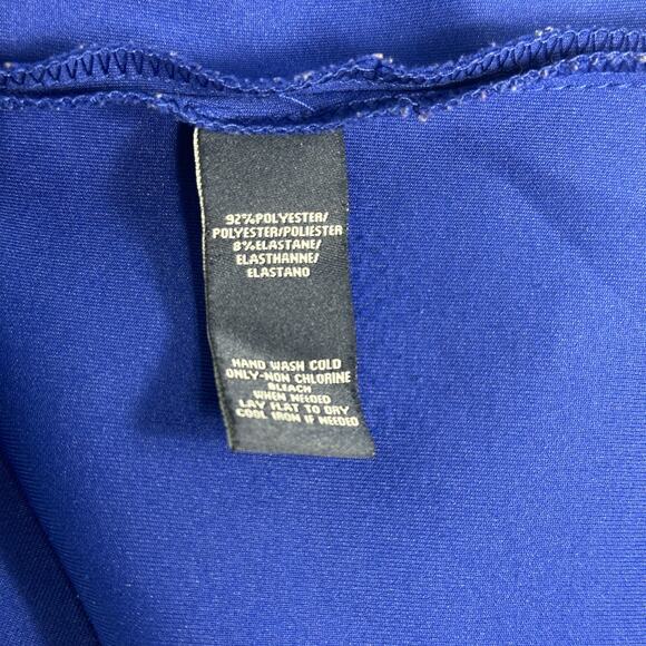 American Living Royal Blue Sleeveless Knit Dress Size 6 Fit & Flare Knee Length - Picture 9 of 13